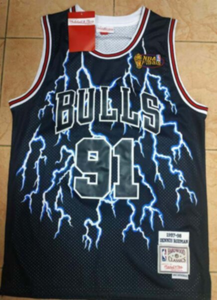 майка баскетбольная Chicago Bulls №91 RODMAN Mitchell & Ness