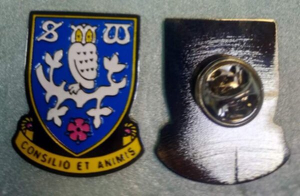 значок Sheffield Wednesday  №1125  2,5 x 2 см металл