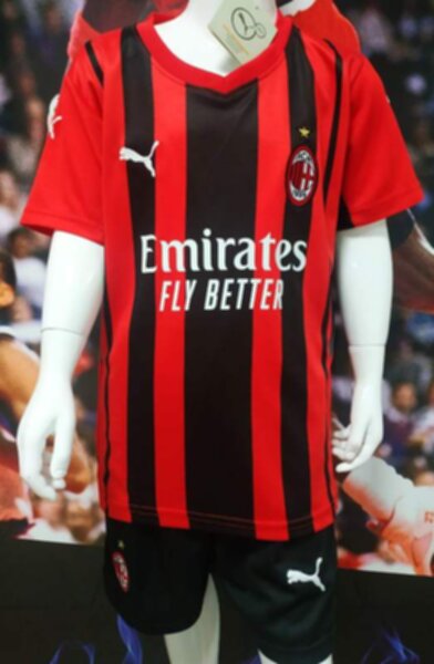 форма детская AC Milan  2021-2022  домашняя