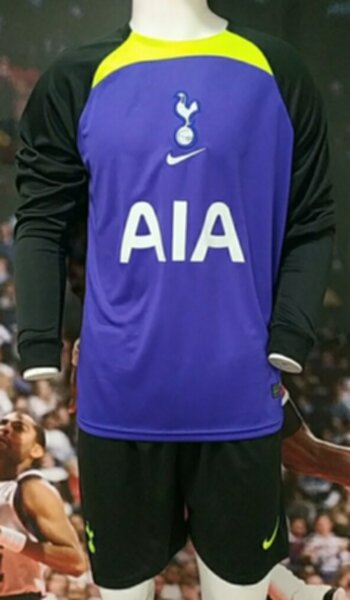 форма Tottenham  длинный рукав  2022-2023  гостевая полиэстер 100%