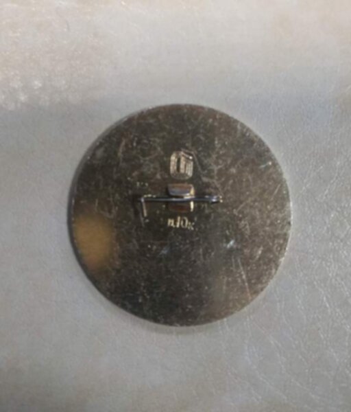 значок ЦСКА  №0979  3,5 см х 3,5 см  латунь