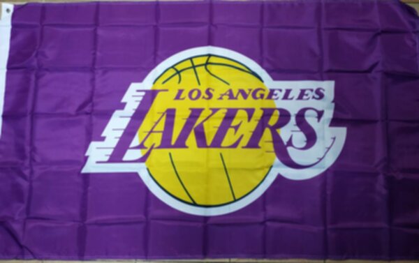 флаг LA Lakers  150 см х 90 см