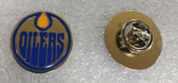 значок  Edmonton Oilers №1183  2 см  металл