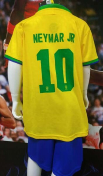 форма детская сборной Бразилии №10 NEYMAR  World Cup Qatar 2022