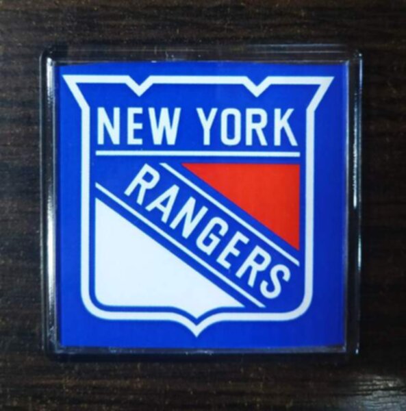 магнит New York Rangers   6х6см пластик