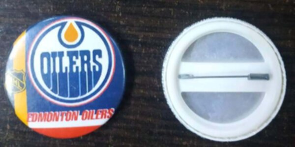 значок Edmonton Oilers  №0349  4см закатной