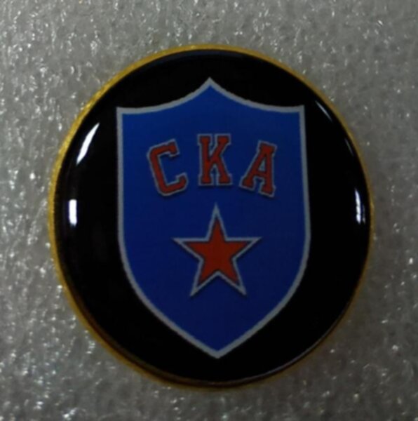 значок  СКА  №1204  2,5 см металл+полимерная смола