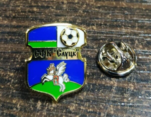 значок СФК Слуцк  №0274  2 см х 1,5 см