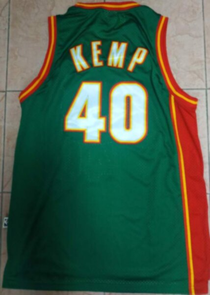 майка баскетбольная  Seattle Supersonics №40  KEMP  Mitchell & Ness