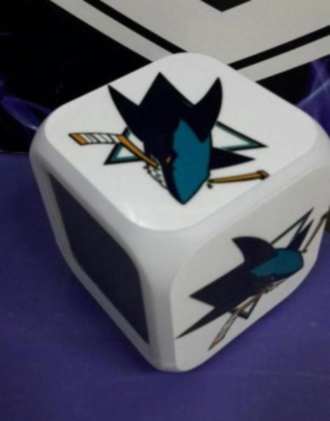часы с LED San Jose Sharks  8х8х8см