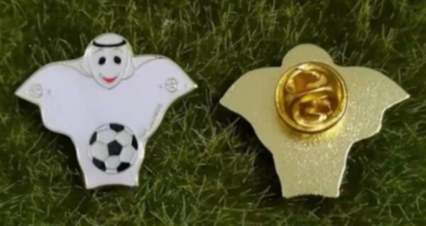 значок World Cup Qatar 2022 №1413  металл + полимерная смола
