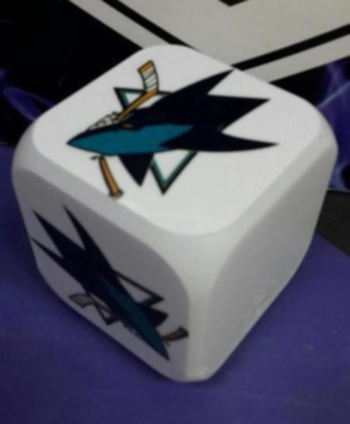 часы с LED San Jose Sharks  8х8х8см