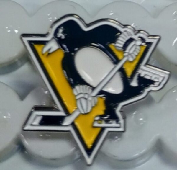 значок  Pittsburgh Penguins  №1169  2,5 см ,металл