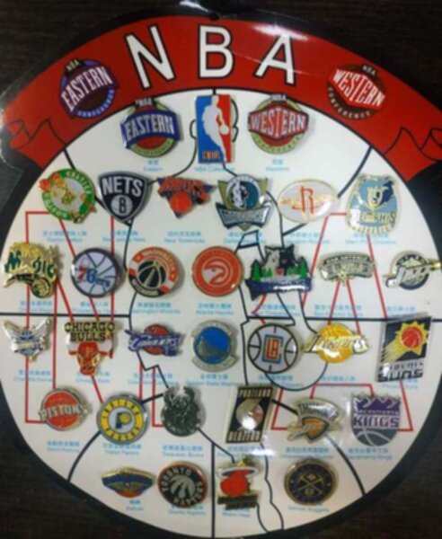 набор значков NBA