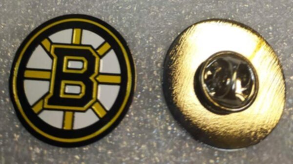 значок Boston Bruins  №1152  2 см металл