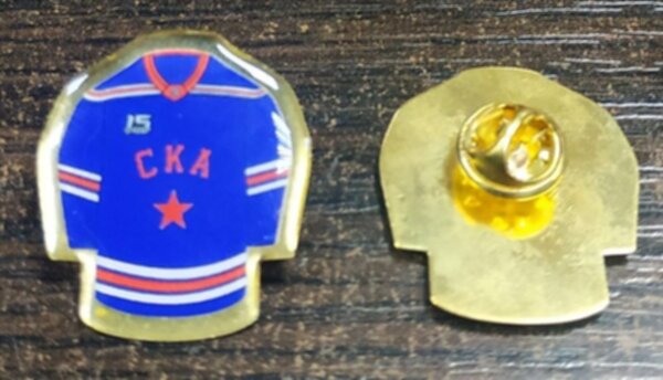 значок  СКА  №1435  металл+полимерная смола