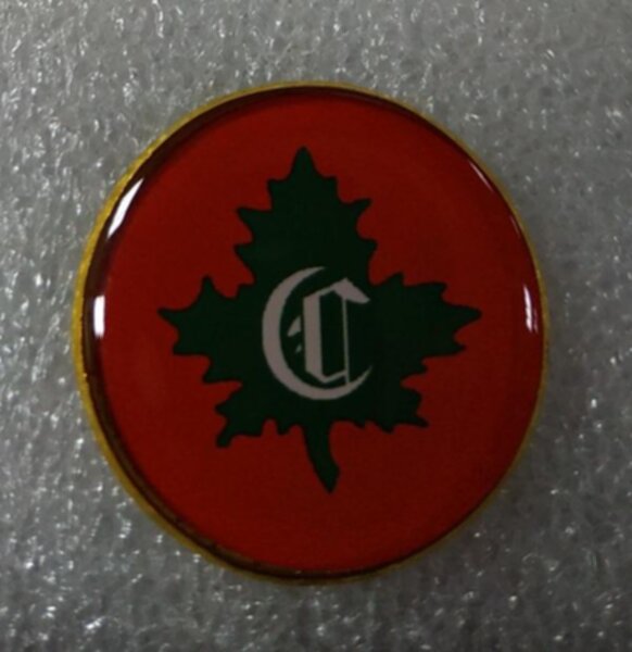 значок Montreal Canadiens №1187  2,5 см металл+полимерная смола