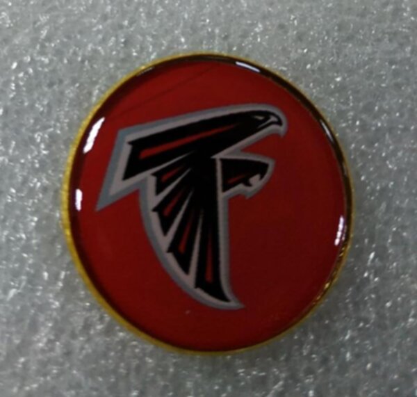 значок Atlanta Falcons  №1236  2,5 см металл+полимерная смола