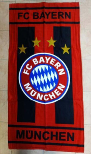 полотенце Bayern Munchen  150см х 70см  хлопок 100%