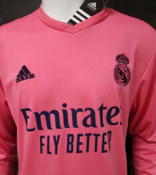 форма Real Madrid длинный рукав   2020-2021 гостевая полиэстер 100%