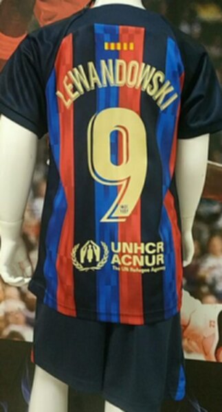форма детская Barcelona №9 LEWANDOVSKI 2022-2023 Nike  домашняя