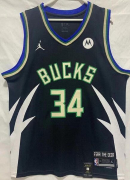 майка баскетбольная Milwaukee Bucks №34 ANTETOKOUNMPO  jordan