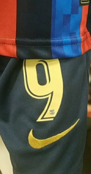 форма детская Barcelona №9 LEWANDOVSKI 2022-2023 Nike  домашняя