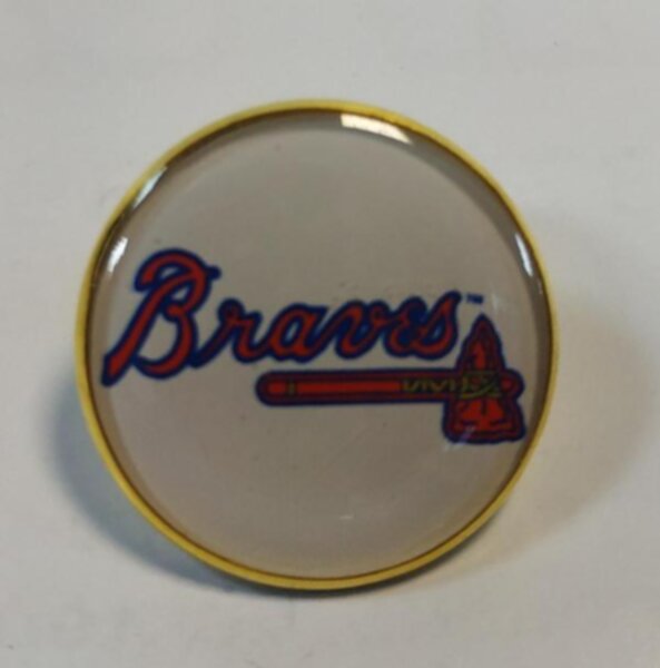 значок  Atlanta Braves  №1027   2,5 см  металл+полимерная смола