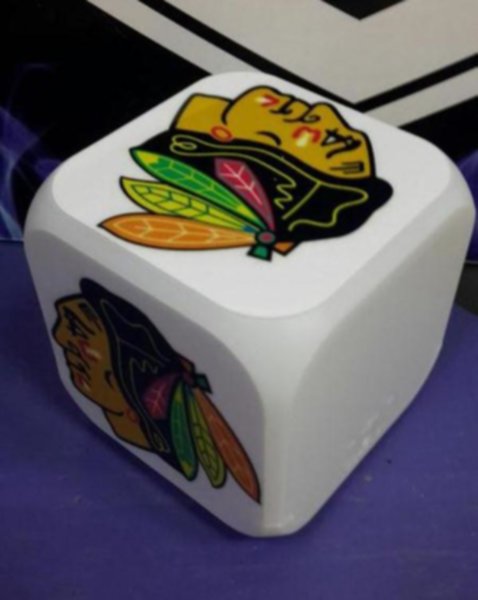 часы с LED Chicago Blackhawks  8х8х8см