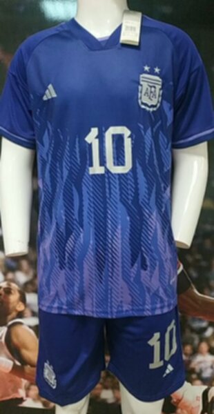 форма  сборной Аргентины №10 MESSI  гостевая World Cup Qatar 2022  полиэстер 100% 