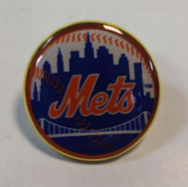 значок   New York Mets  №1017   2,5 см  металл+полимерная смола