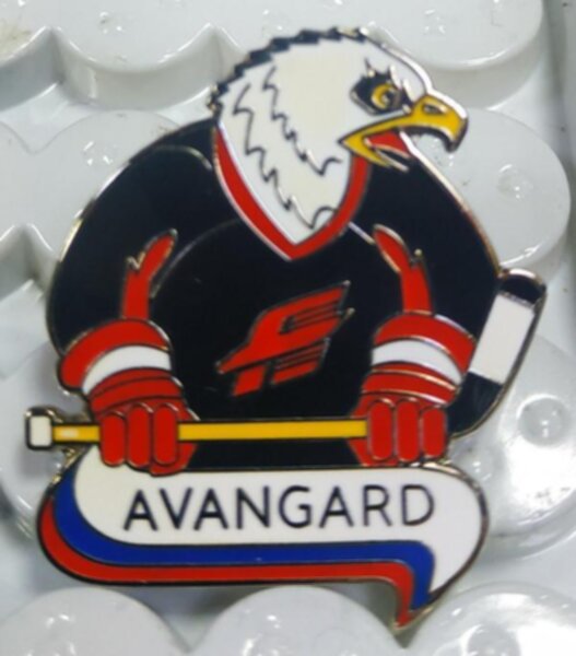 значок Авангард Омск №1456 3,5 см х 3 см,  металл