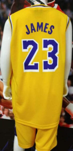 форма баскетбольная детская LA Lakers  №23 JAMES  полиэстер 100%