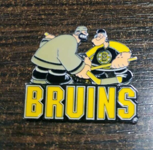 значок Boston Bruins   №0674  4см х 3см металл