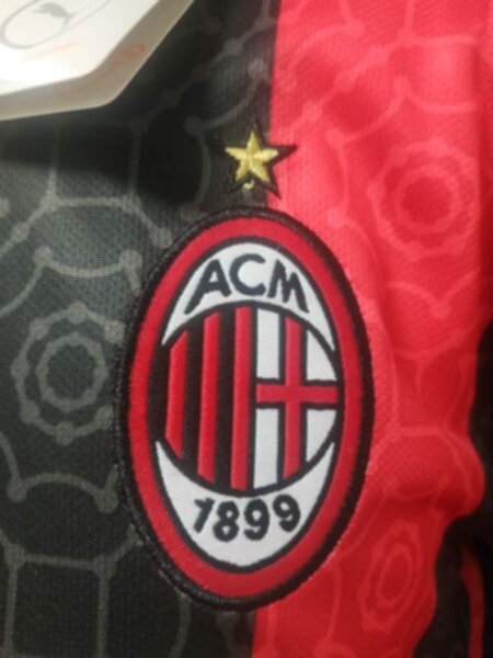 форма AC Milan  длинный рукав 2020-2021  домашняя   полиэстер 100%