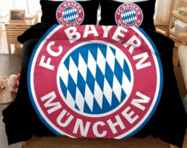 постельный комплект Bayern Munchen  2,0м х 1,5м,наволочка-2шт.(75*50см)+пододеяльник,хлопок 100%