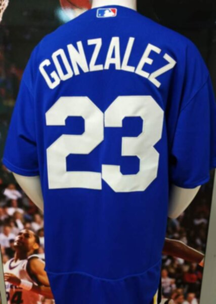 майка бейсбольная Los Angeles Dodgers №23 Gonzalez