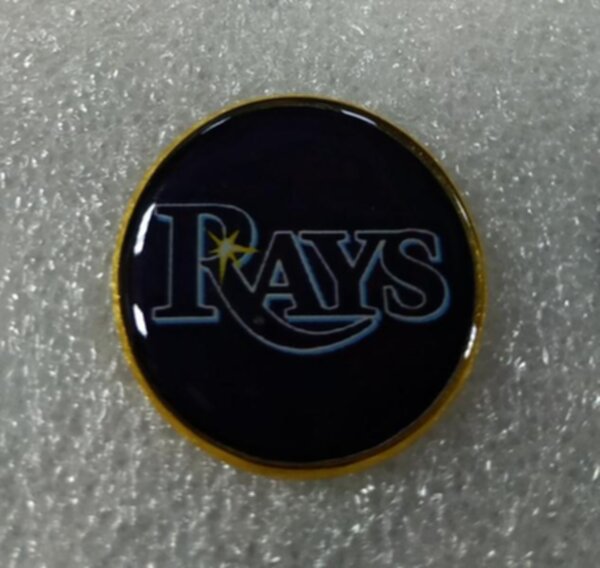 значок Tampa Bay Rays №1225 2,5 см металл+полимерная смола