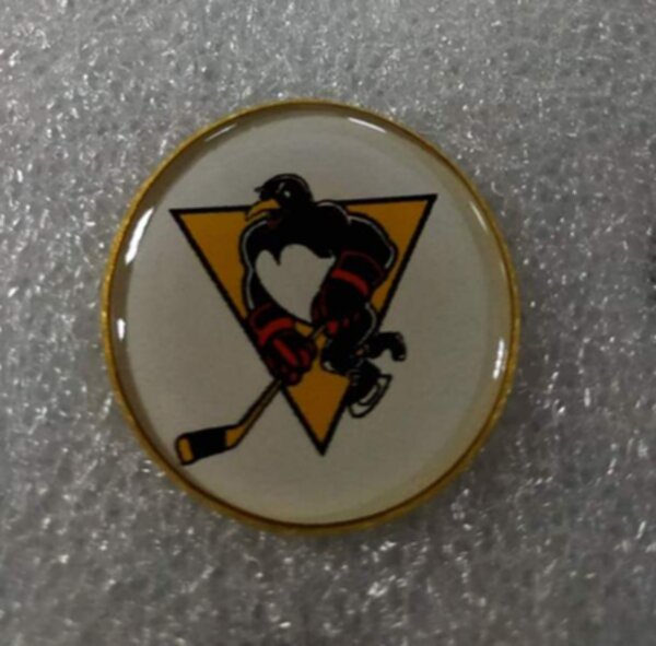 значок  Wilkes-Barre//Scranton Penguins  №1217  2,5 см металл+полимерная смола