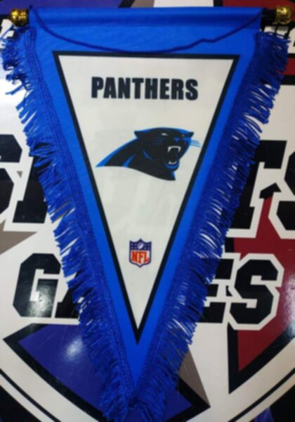 вымпел Carolina Panthers  40 Х 25 см  матерчатый