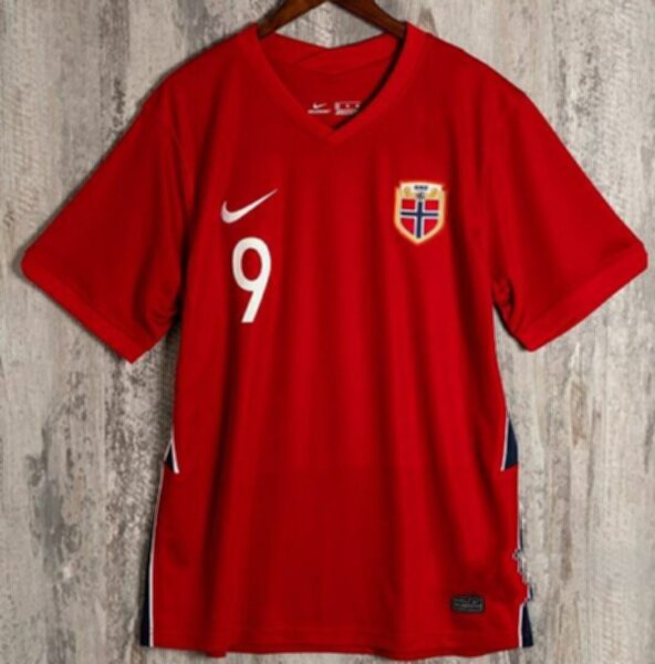 майка сборной Норвегии №9 HAALAND   Euro 2020