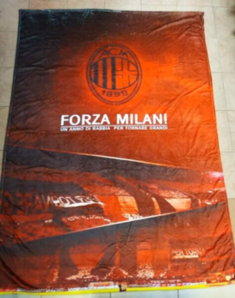 плед AC Milan  200см х 150см полиэстер 100%