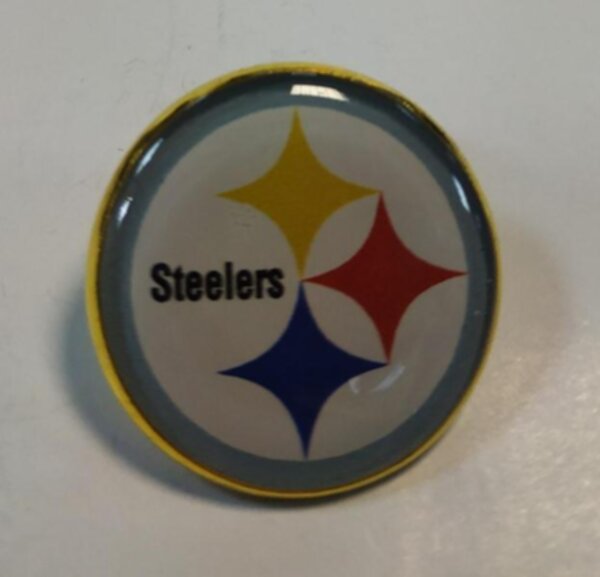 значок Pittsburgh Steelers  №0307  2,5 см  металл+полимерная смола