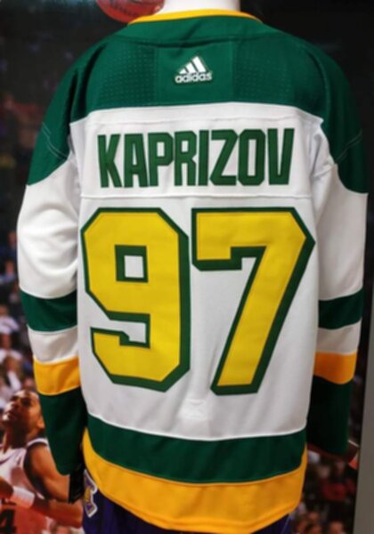 свитер хоккейный  Minnesota Wild №97 KAPRIZOV adidas