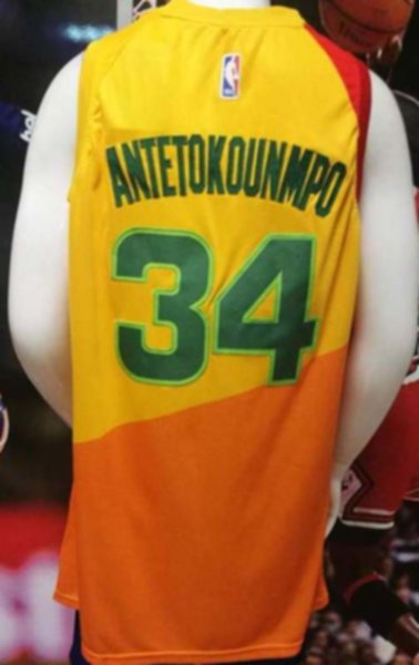 майка баскетбольная  Milwaukee Bucks №34 ANTETOKOUNMPO  nike