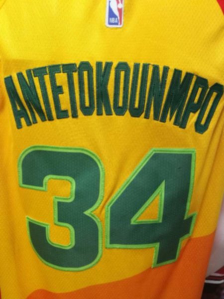 майка баскетбольная  Milwaukee Bucks №34 ANTETOKOUNMPO  nike