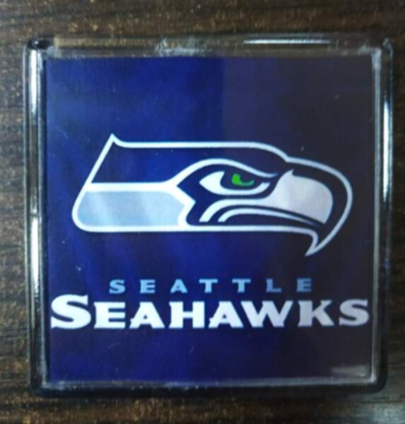 магнит Seattle Seahawks   6х6см пластик