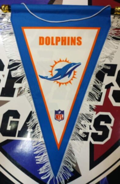 вымпел Miami Dolphins  40 Х 25 см  матерчатый