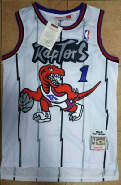майка баскетбольная  Toronto Raptors №1 McGRADY  Mitchell & Ness