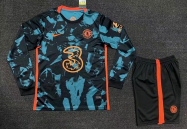 форма Chelsea длинный рукав 2021-2022  гостевая